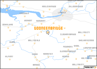map of Dooneen Bridge