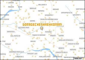 map of Dorag-e Cheshmeh Konārī