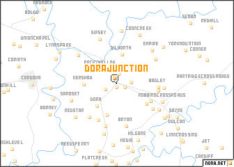 map of Dora Junction