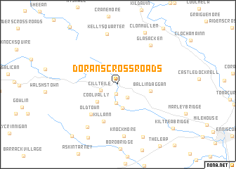 map of Doranʼs Cross Roads