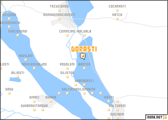 map of Dorăşti