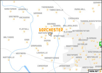 map of Dorchester