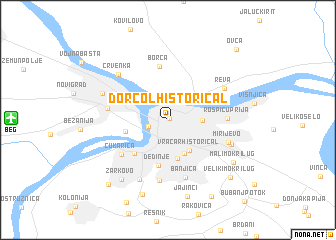 map of Dorćol (historical)