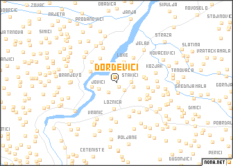 map of Ðorđevići