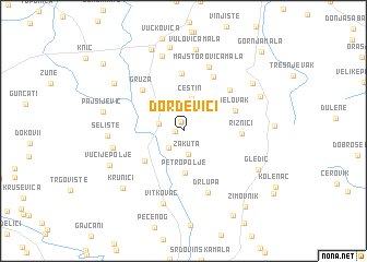 map of Ðorđevići