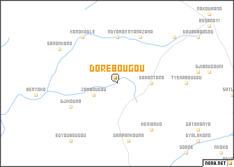 map of Dorébougou