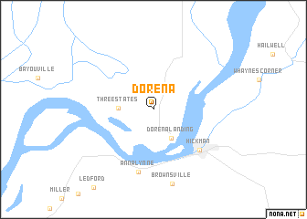 map of Dorena