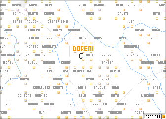 map of Dorenī