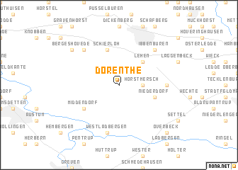 map of Dörenthe