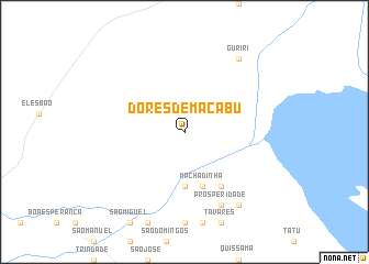 map of Dores de Macabu