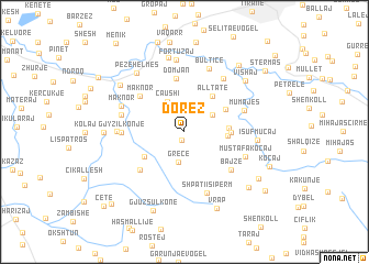 map of Dorëz