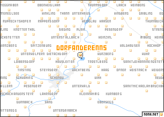 map of Dorf an der Enns