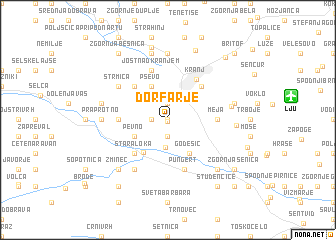 map of Dorfarje