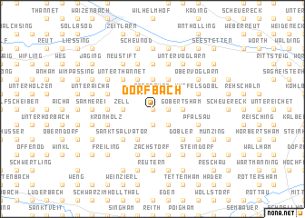 map of Dorfbach