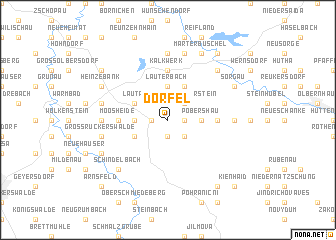 map of Dörfel