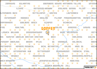 map of Dorfen