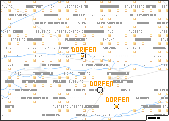 map of Dorfen