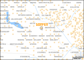 map of Dorfen