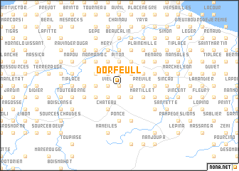 map of Dorfeull