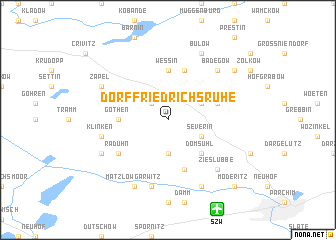 map of Dorf Friedrichsruhe