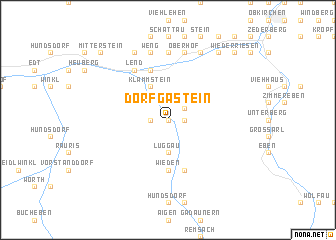 map of Dorfgastein