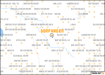 map of Dorfhagen