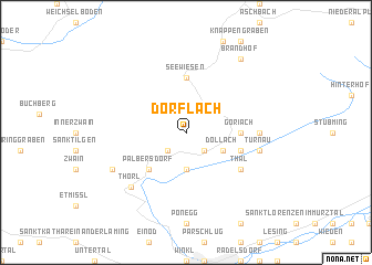 map of Dörflach