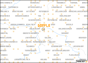 map of Dörfle