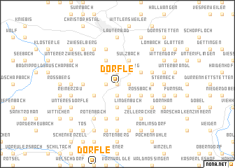 map of Dörfle