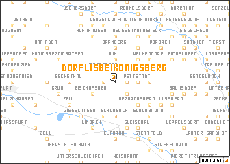 map of Dörflis bei Königsberg