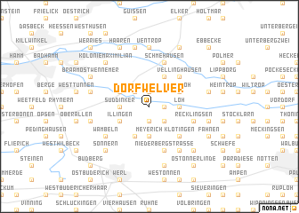 map of Dorfwelver