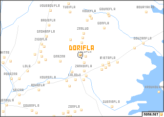 map of Dorifla