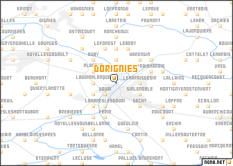 map of Dorignies