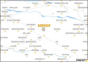 map of Dørken