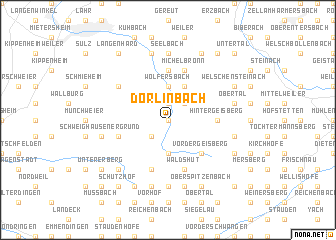 map of Dörlinbach