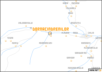 map of Dorna Cîndrenilor