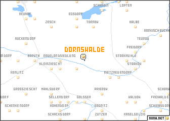 map of Dornswalde