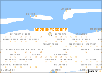 map of Dornumergrode