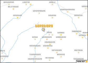 map of Dorodioro