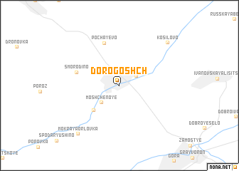 map of Dorogoshch\