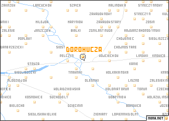 map of Dorohucza