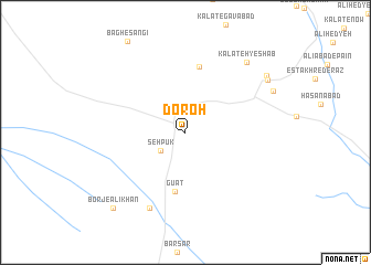 map of Doroḩ