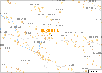 map of Dorontići