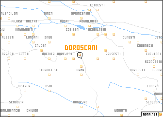 map of Doroşcani