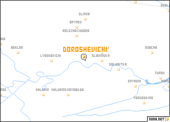 map of Doroshevichi