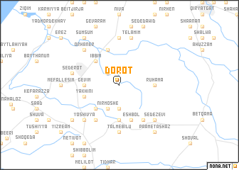 map of Dorot