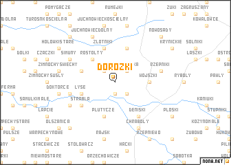 map of Dorożki