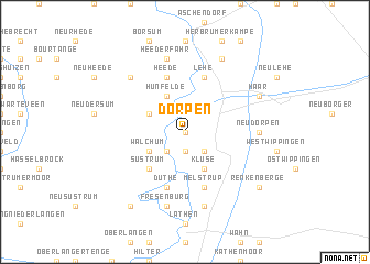 map of Dörpen