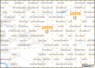 map of Dorpe