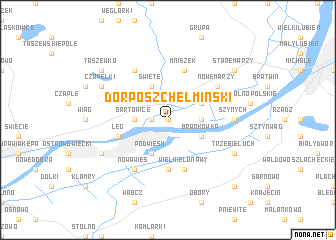 map of Dorposz Chełmiński